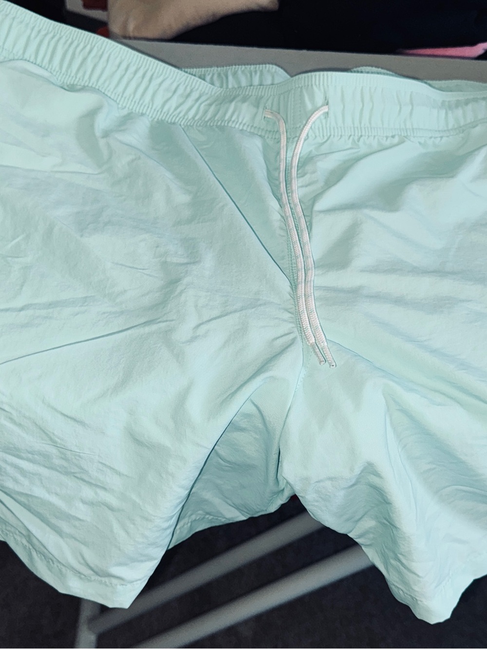 Goodfellow & Co Light Aqua Athletic Shorts with Drawstring